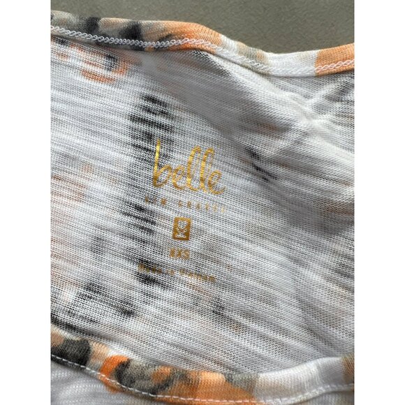 Belle by Kim Gravel Slub Knit Safari Short Sleeve T Shirt XXS Georgia Peach NEW - Picture 4 of 6